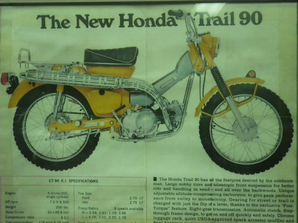 Honda CT90 K1 Trail 90 K1b Front Fender Reflector Rare