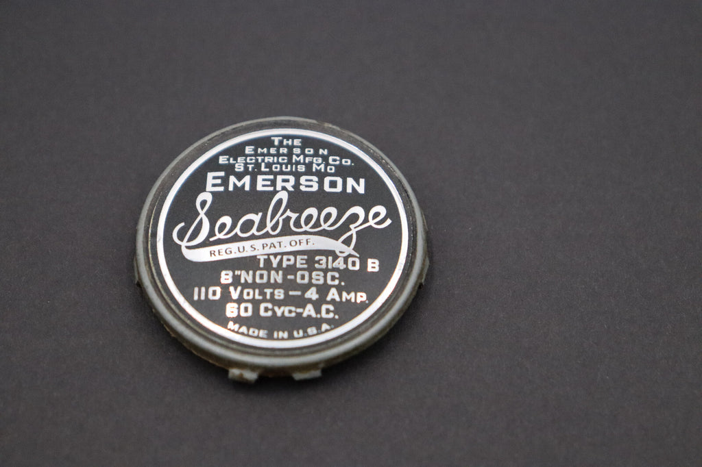 Emerson Seabreeze 8" fan Vintage Emerson Reproduction Decal