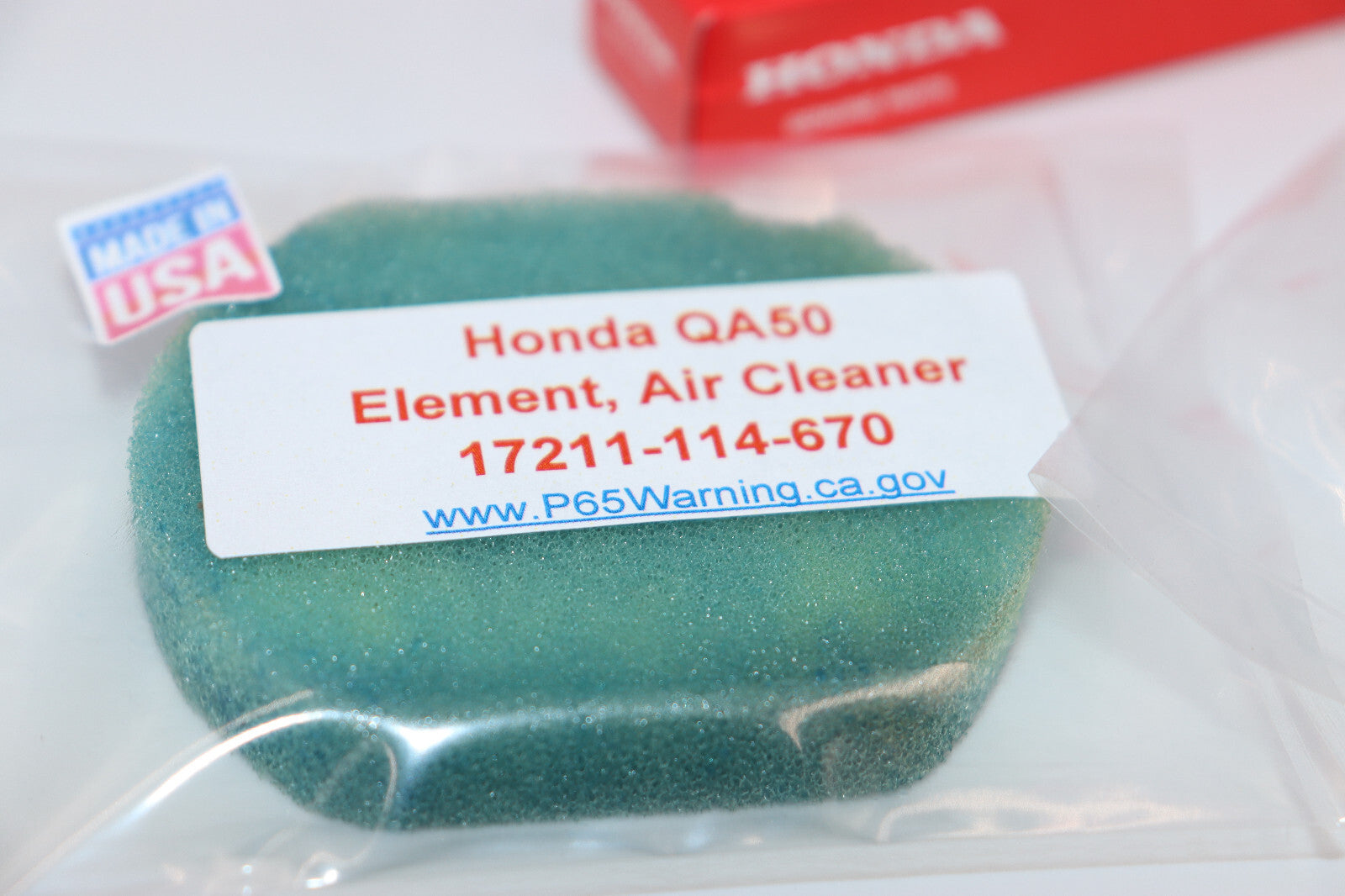 1972 Honda QA50 Tuneup Kit New QA50 Points, QA50 Spark Plug, QA50 Air Filter NEW