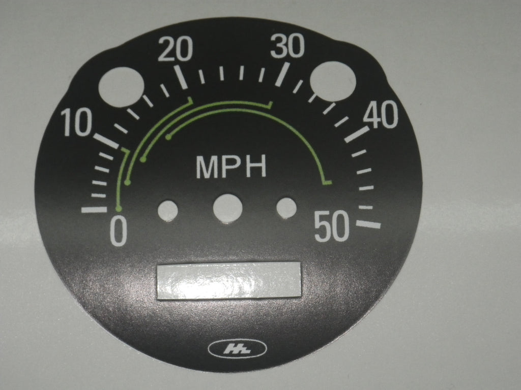 Honda CT70 Speedometer Decals Four Speed Round, Trail 70 Speedometer 4 Speed