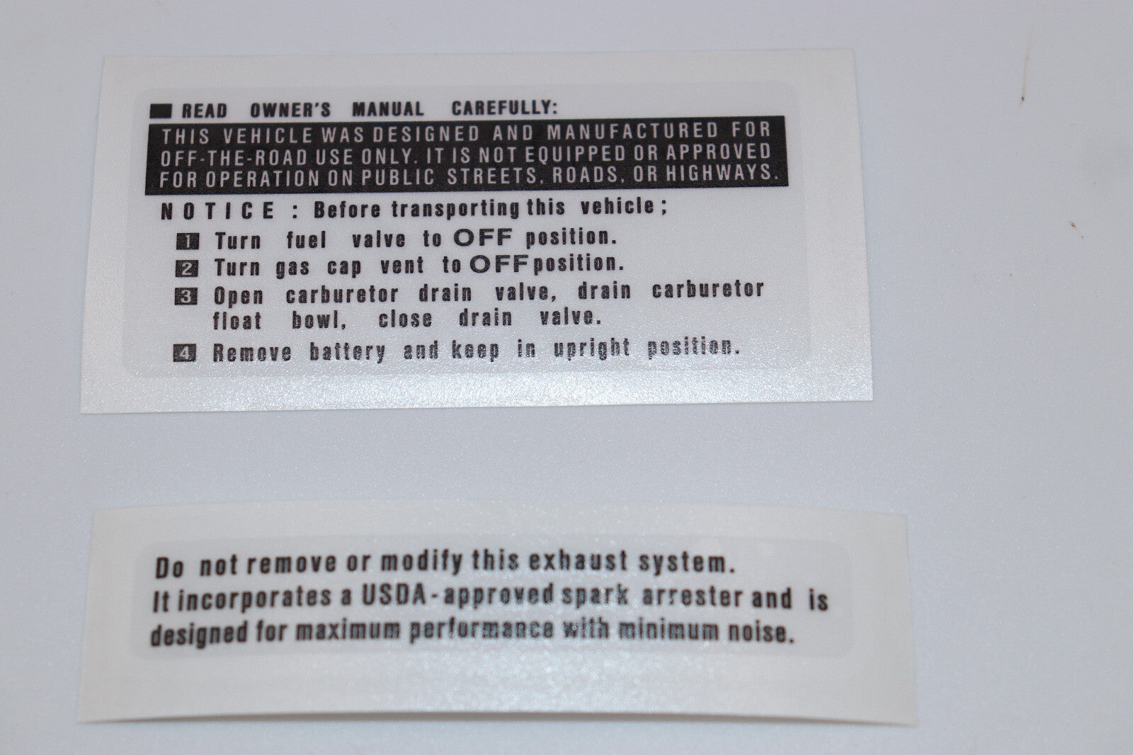 HONDA Z50 K1 DECAL SET   Yellow Color Bike Only   Printed On CLEAR Vinyl Repro.