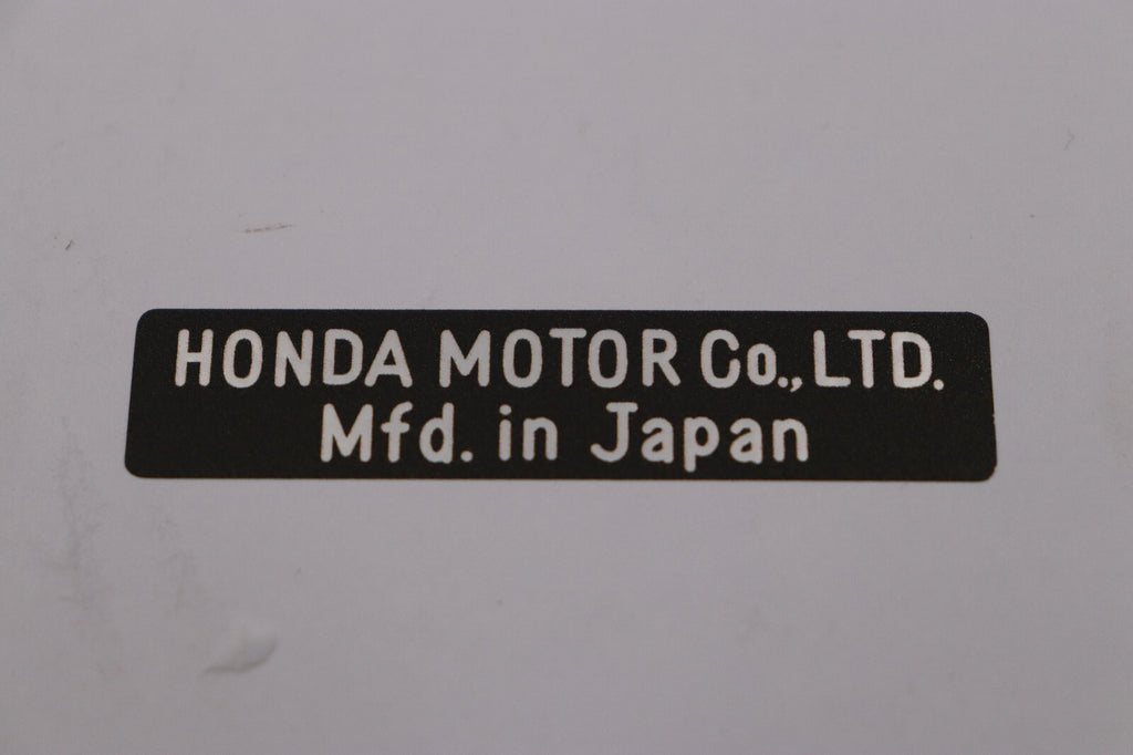 Honda CA77, Honda Dream, Made in Japan, Headtube Decal