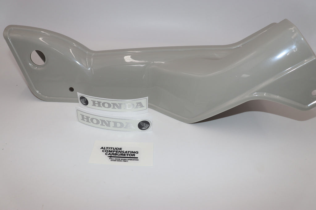 1970 HONDA CT90 K2, Trail90 Down Tube Cover 1970 CT90 w. White Background Decals