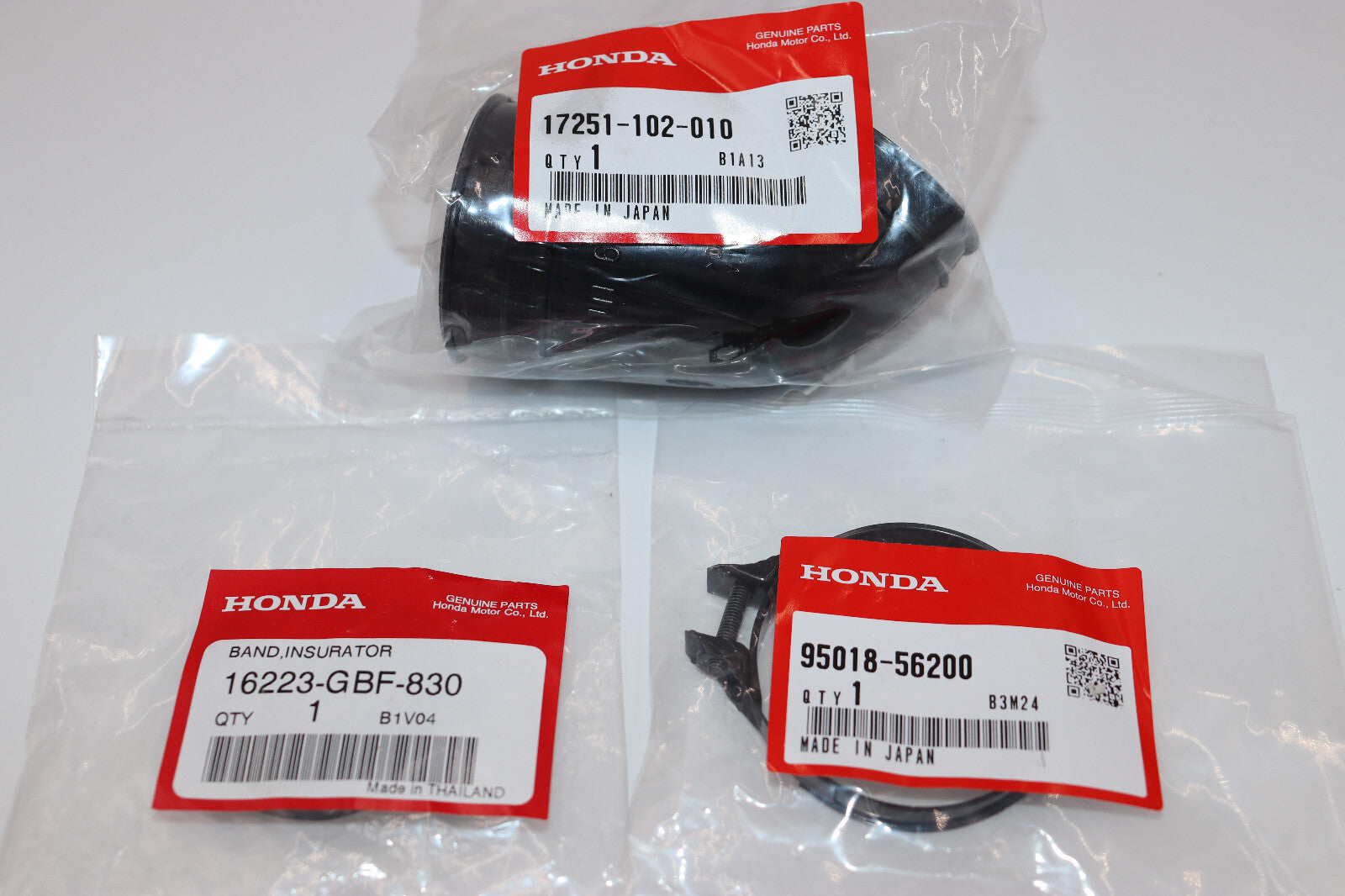 1980-1986 CT110 AIR BOX Boot at the Rear Rack w/ HONDA CLAMPS
