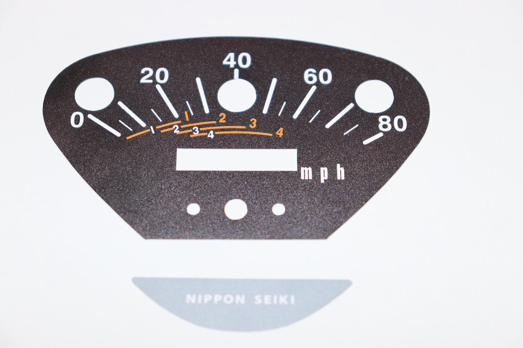 Honda CT90 K1 Speedometer Decals 1969 CT90 K1b Speedometer Restoration Decal
