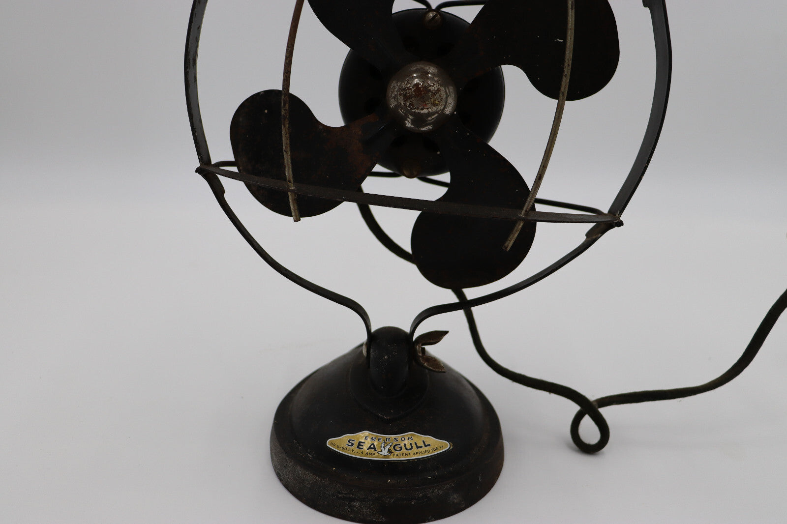 Antique Emerson Seagull Desktop Fan Decal