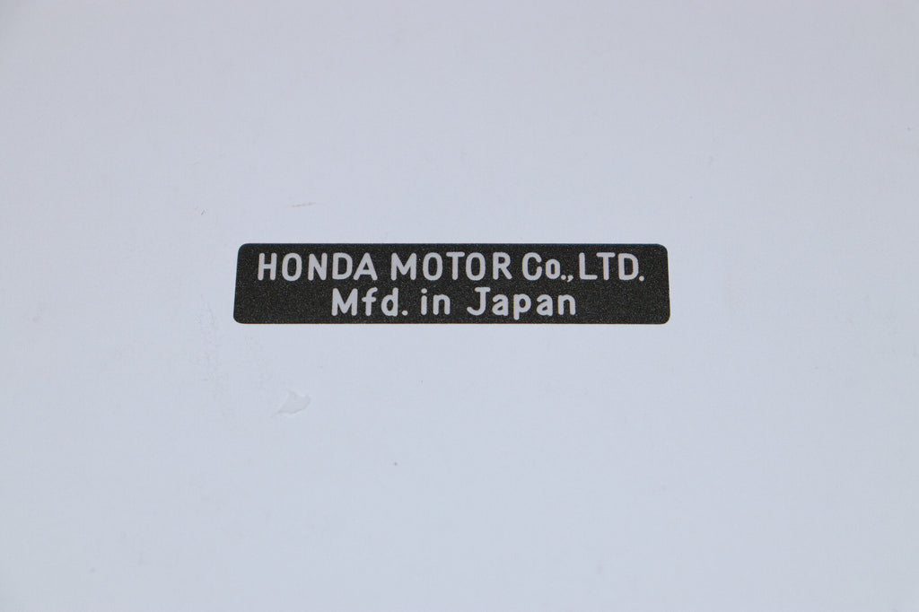 Honda Baby Dream, Honda CA95 Made in Japan, Headtube Decal