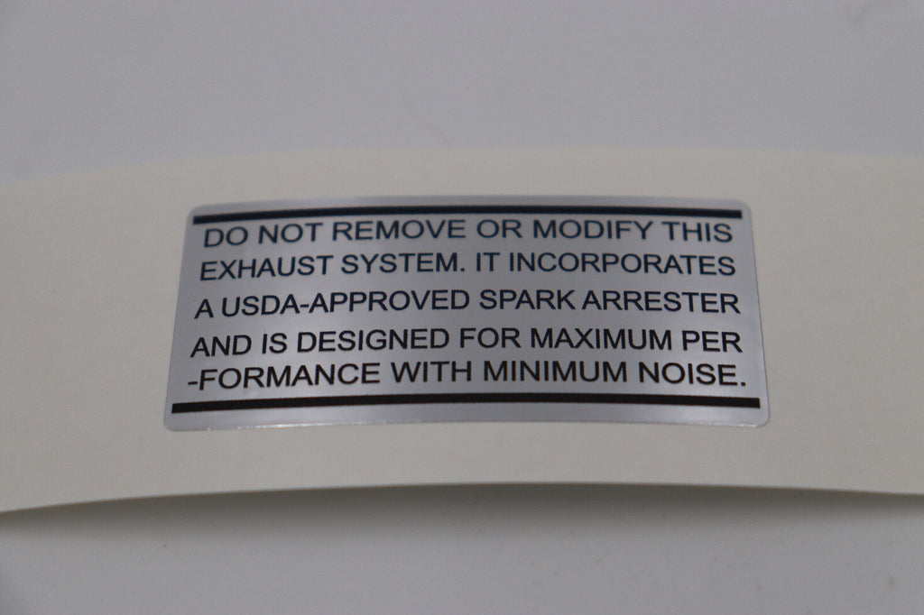 Honda QA50 Exhaust Warning Decal QA50 Rear Fender 87505-114-670
