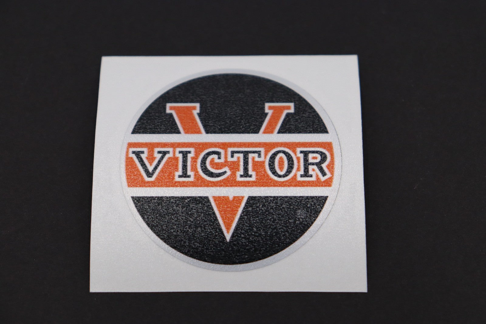 Antique Victor Breeze Spreader Fan Decal "Please Read"