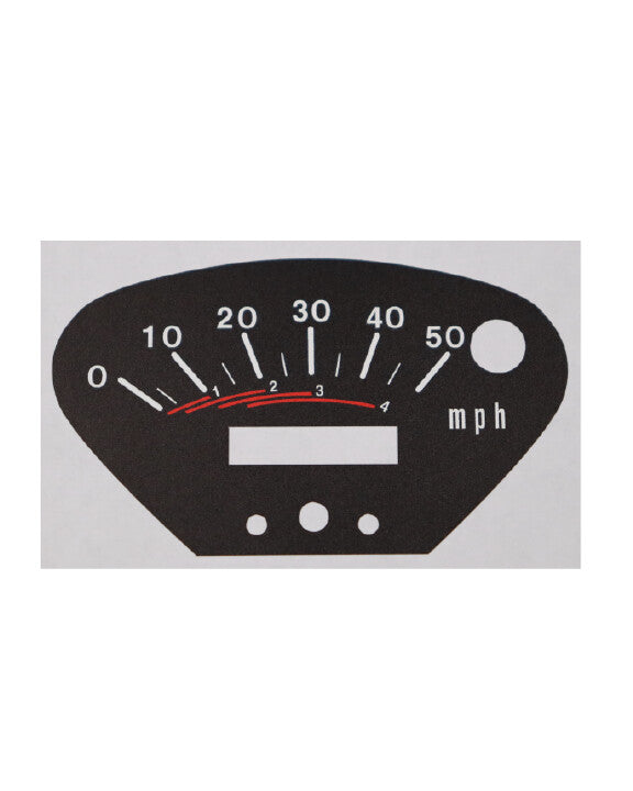 Honda CT70H Speedometer Decals FOUR Speed, Trail 70 Speedometer 4 Speed