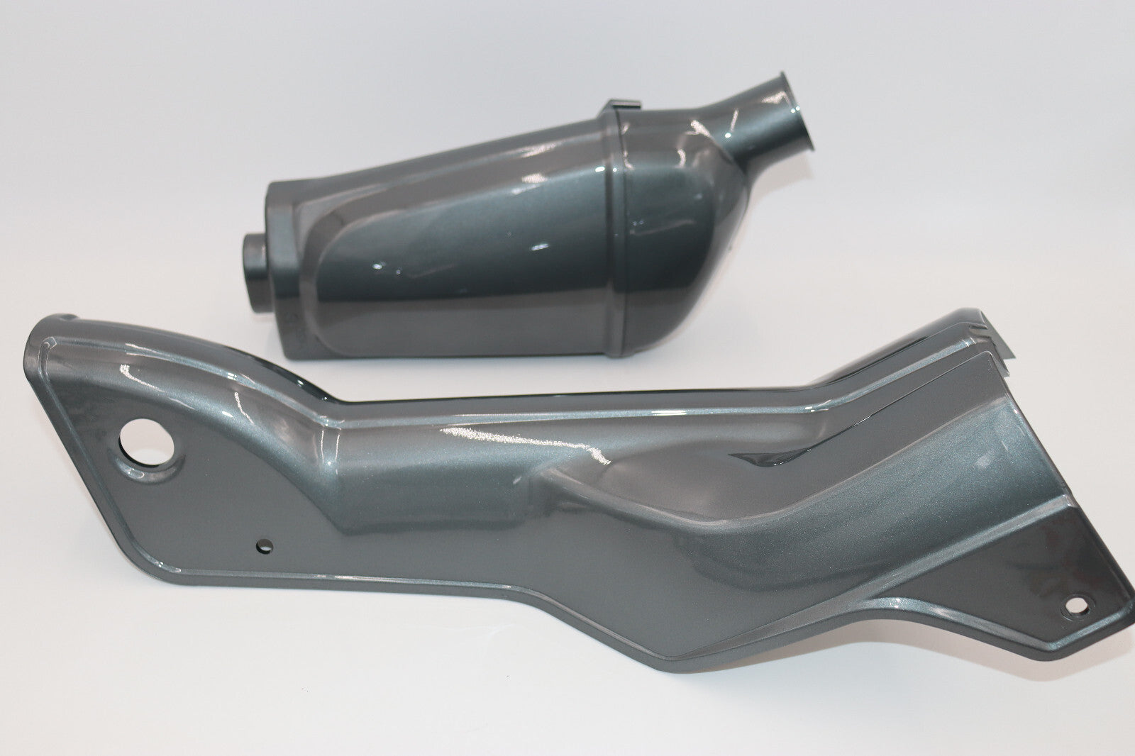 1971 Honda CT90 Down Tube Cover, Air Box, & Battery Cover Dark Gray Metallic NEW