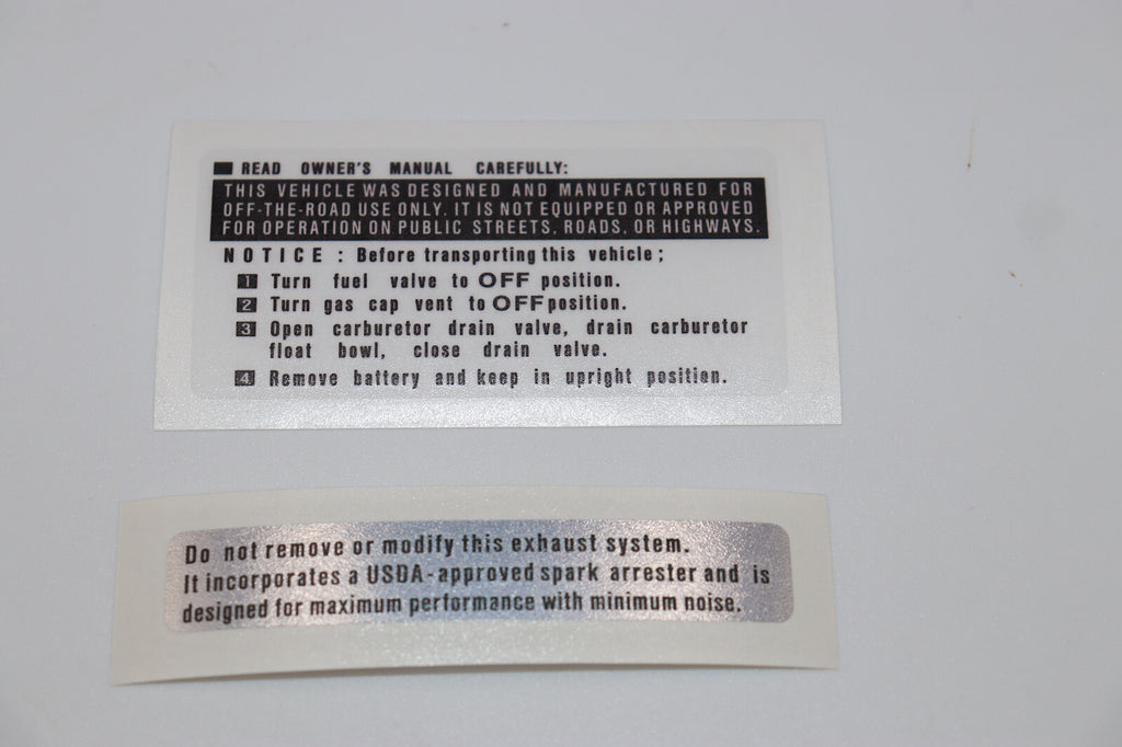 HONDA Z50 K1 DECAL SET Candy RED & Candy BLUE Bikes Only Reproduction