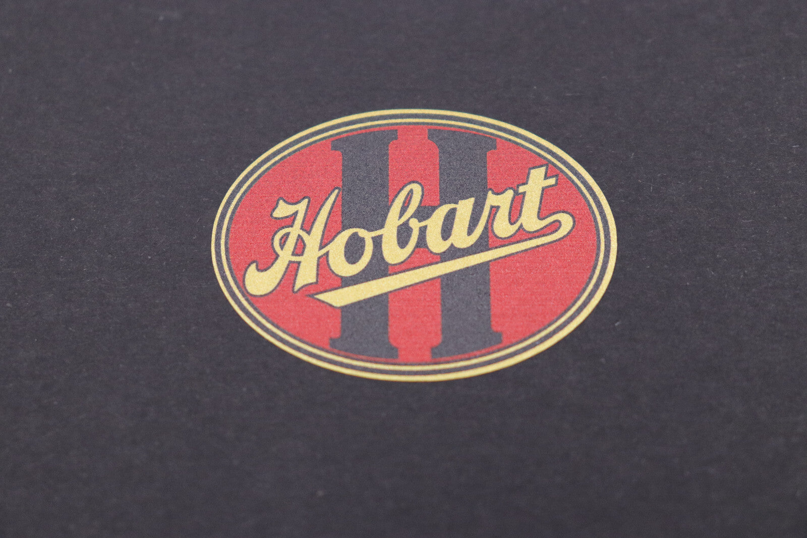 Hobart Decal on GOLD Film Vintage Coffee Grinder Decal