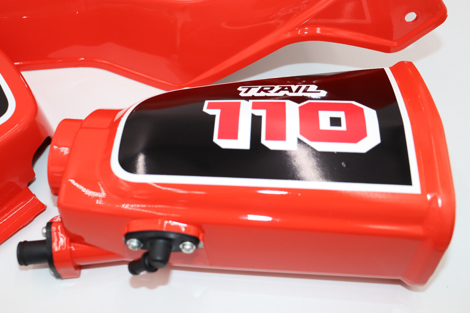 1980 Honda TRAIL110 Down Tube Cover, Air Box, & Battery Cover TAHIATIAN RED
