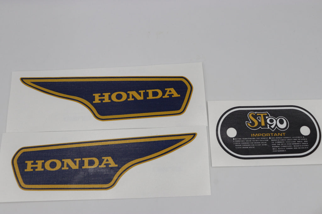 1975 Honda ST90 K2 Frame & Air Cleaner Decal Set
