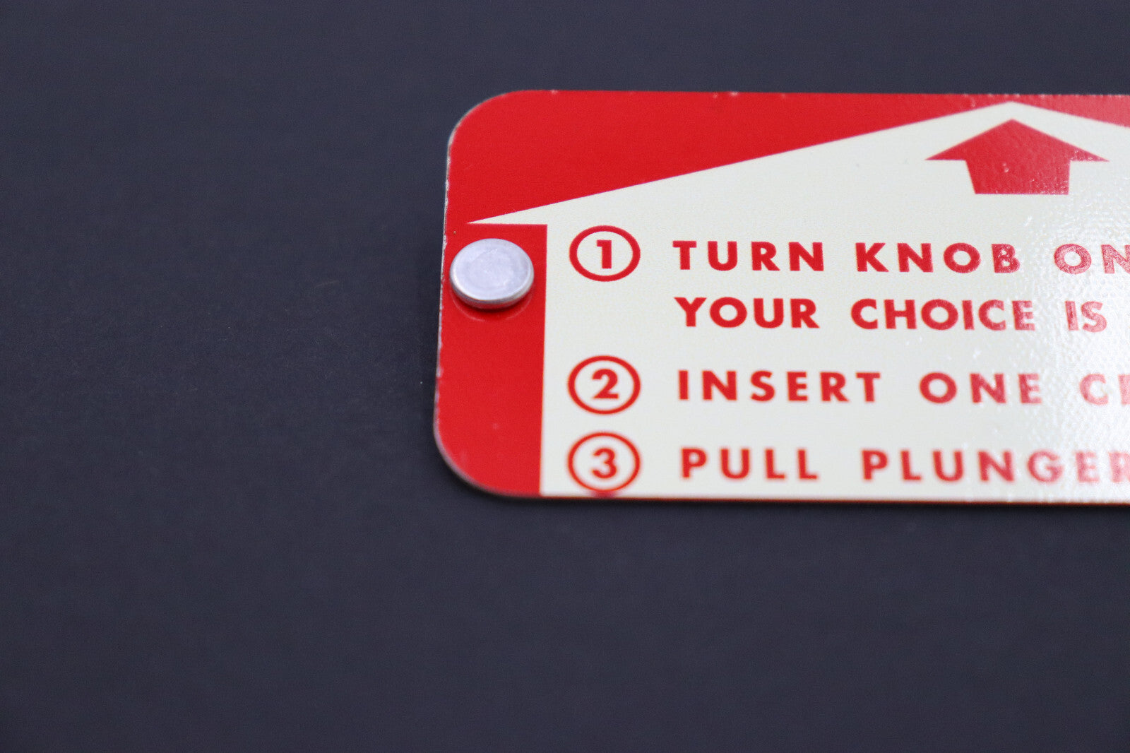 Vintage Candy vending machine Decals with Rivets