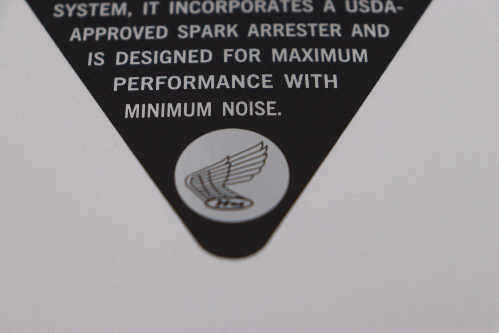 1969 Honda SL90 Side Cover Decal. Muffler Caution Decal SL 90 87504-074-000