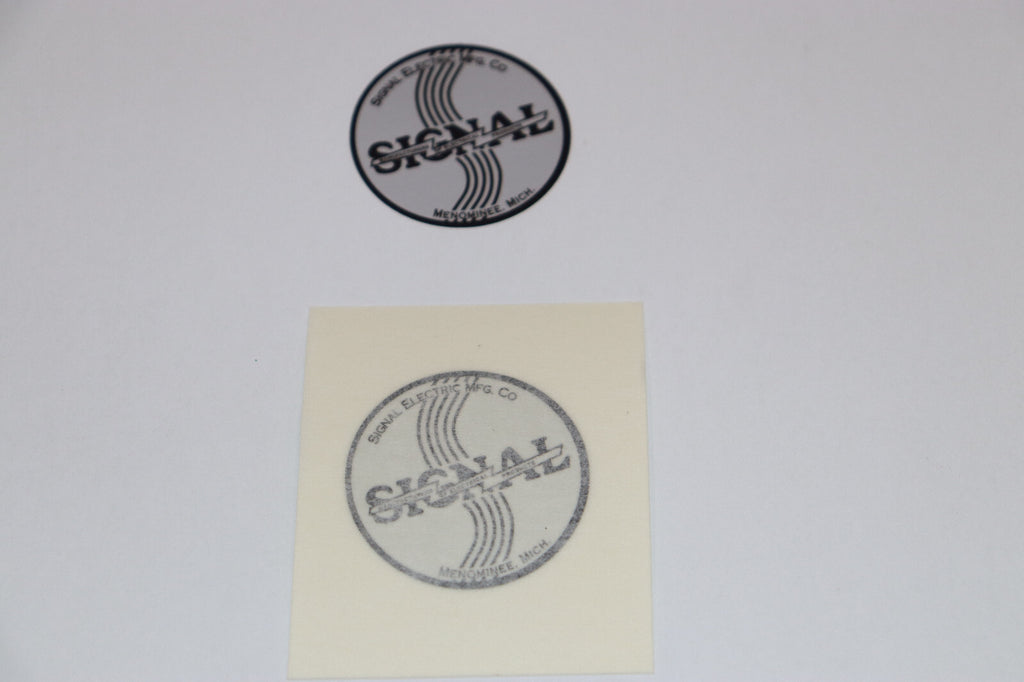 Vintage Signal Electric fan decal. Antique Menominee Fan Decal