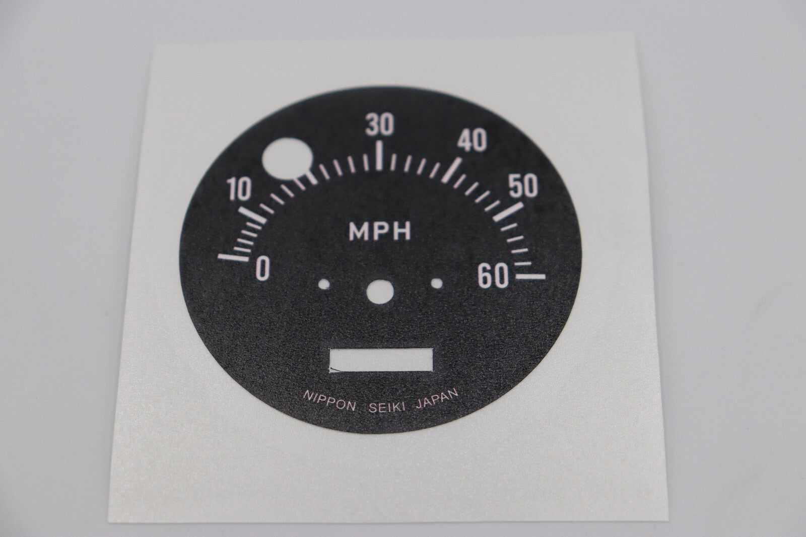 1971 Honda SL70 Speedometer Overlay on Aluminum Plate for Restoration