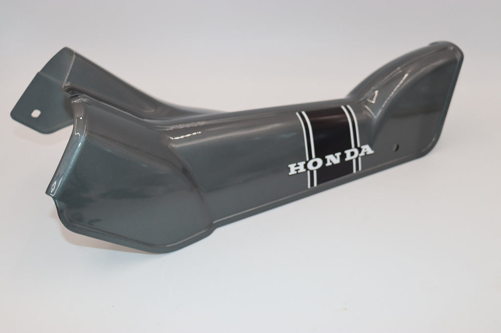 HONDA CT90 1972-1973 DOWN TUBE COVER w/ Decal Installed Dark Gray OEM Matched