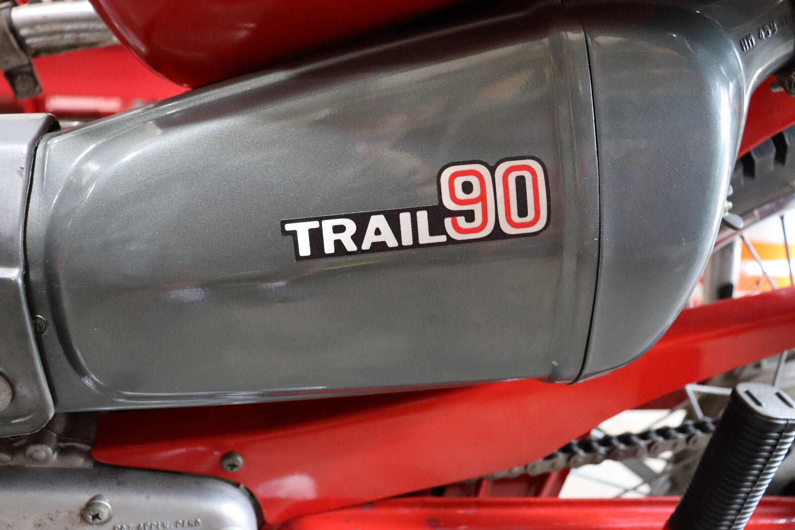 1970 Honda CT90 AIR BOX DECAL CT90K2  87128-102-000 Honda Trail90 1970