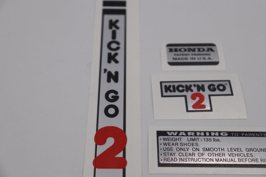 Honda Kick n Go2 Decal Set RED