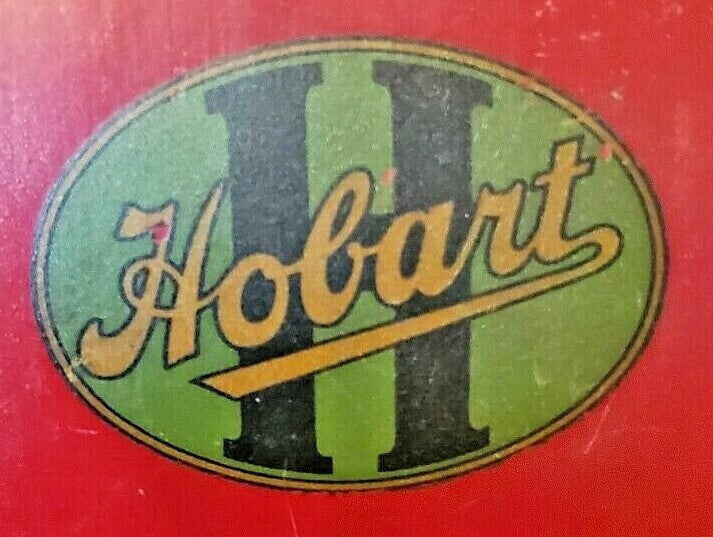 Antique Hobart Coffeee Grinder GREEN Decal. Vintage Hobart Decal On GOLD Film.