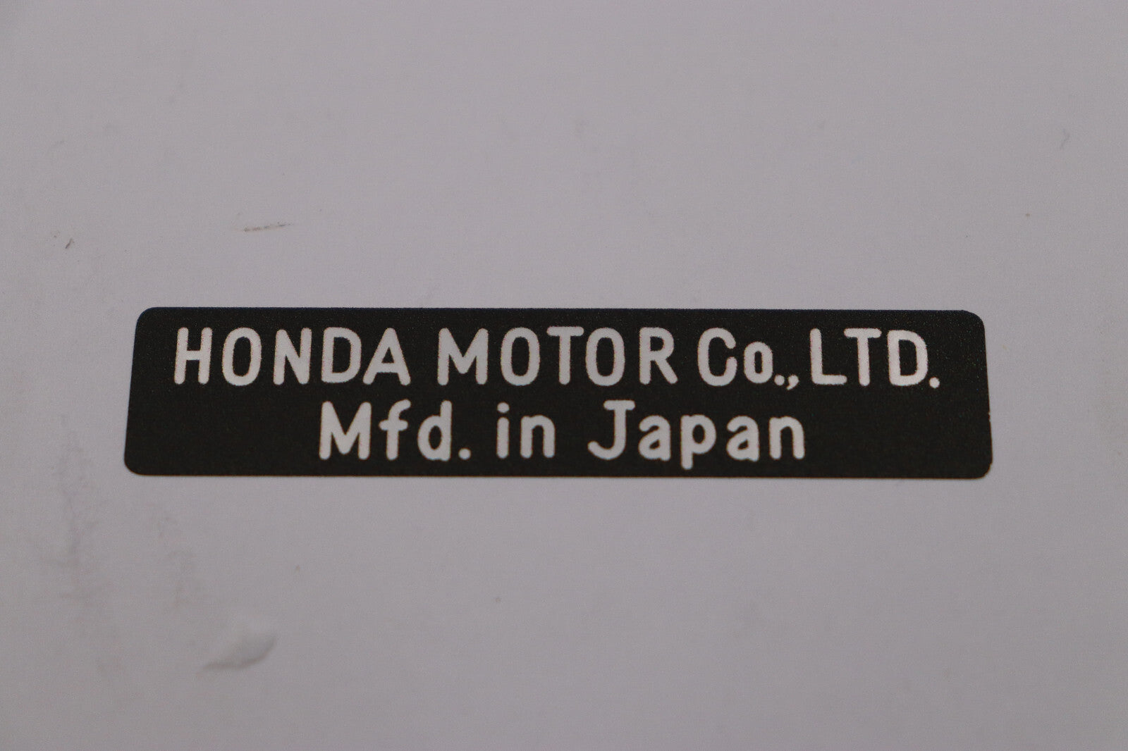 Honda CA95, Honda Baby Dream, Made in Japan, Headtube Decal
