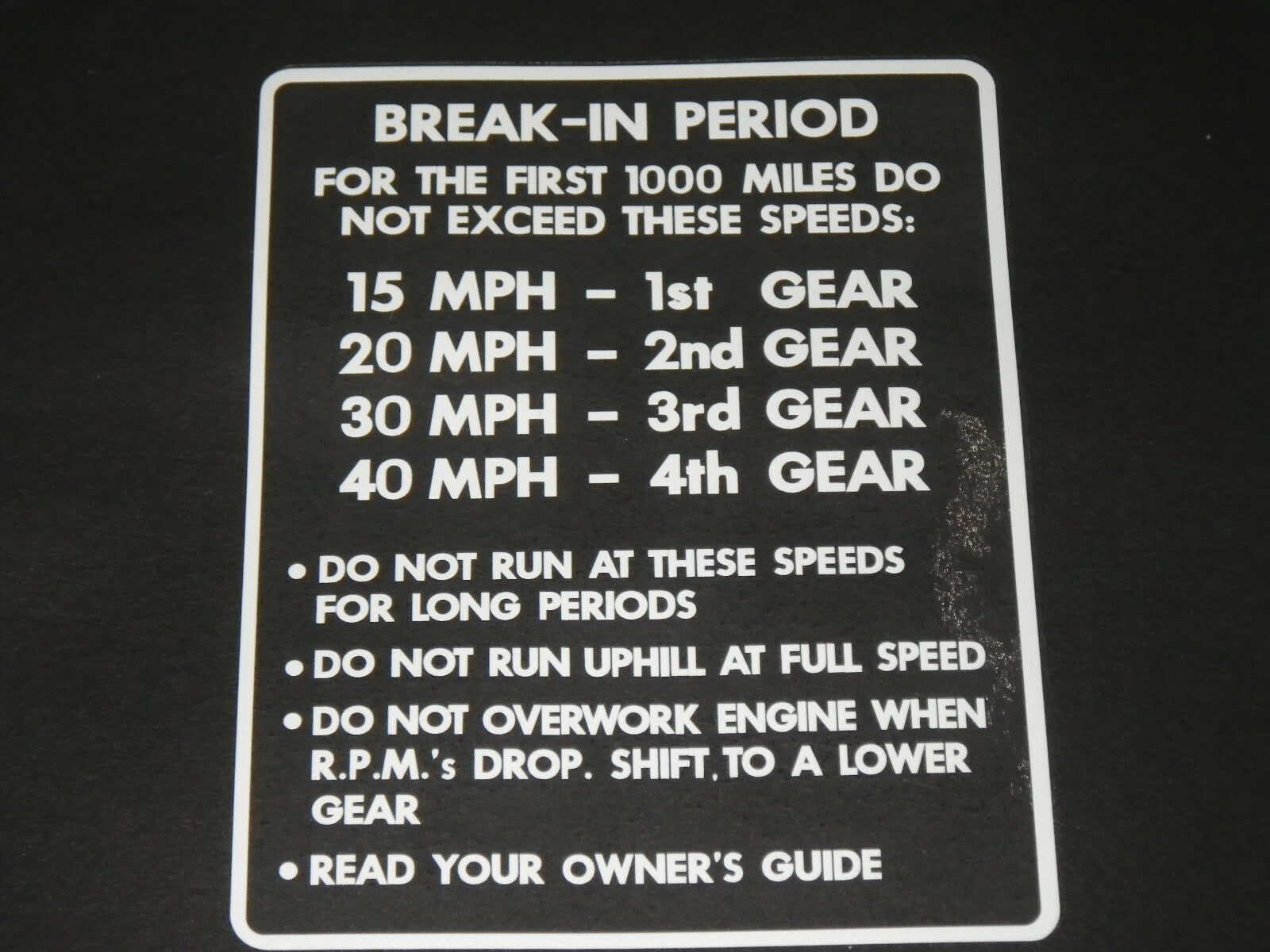 Wards Riverside Benelli Breakin Decal Exact Reproduction