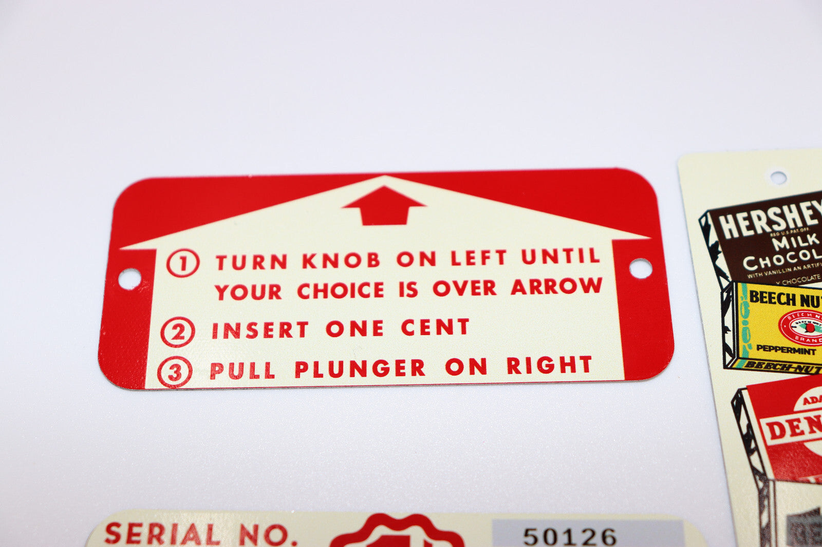 Select-O-Vend 1 cent vending machine Decals