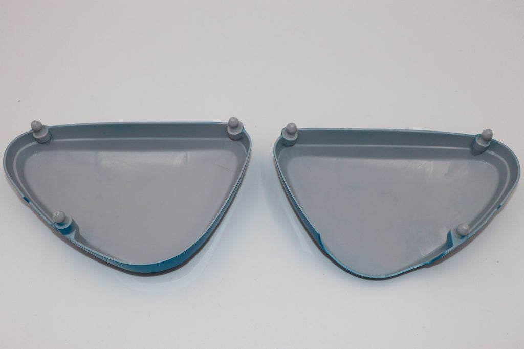 1975 Honda XL70 Frame Side Covers Left & Right CANDY RIVIERA BLUE