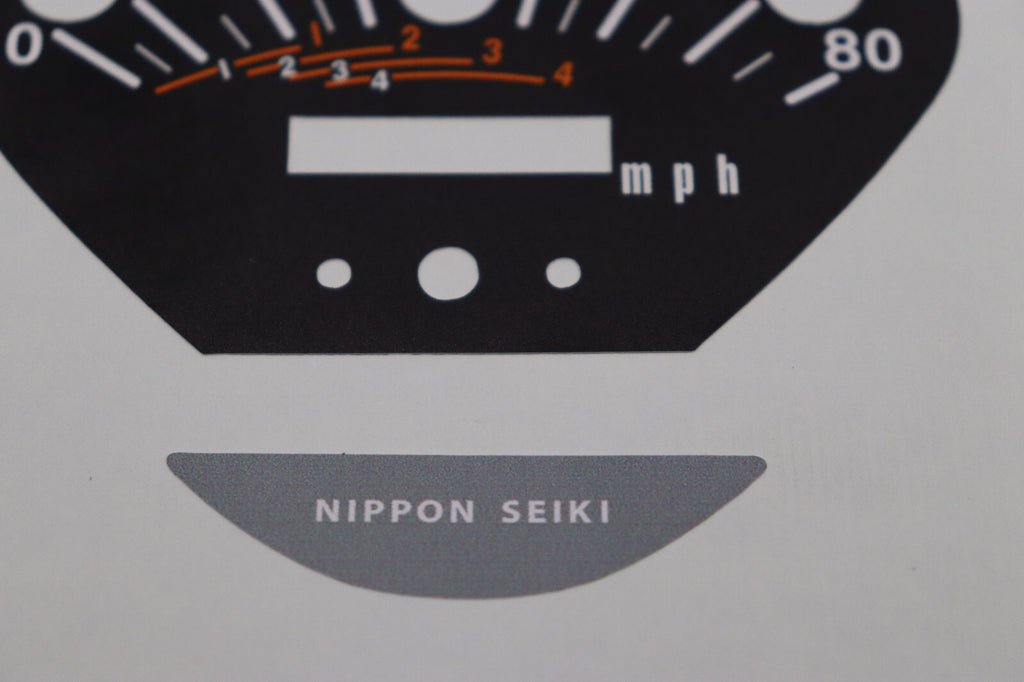Honda CT90 K1 Speedometer Decals 1969 CT90 K1b Speedometer Restoration Decal