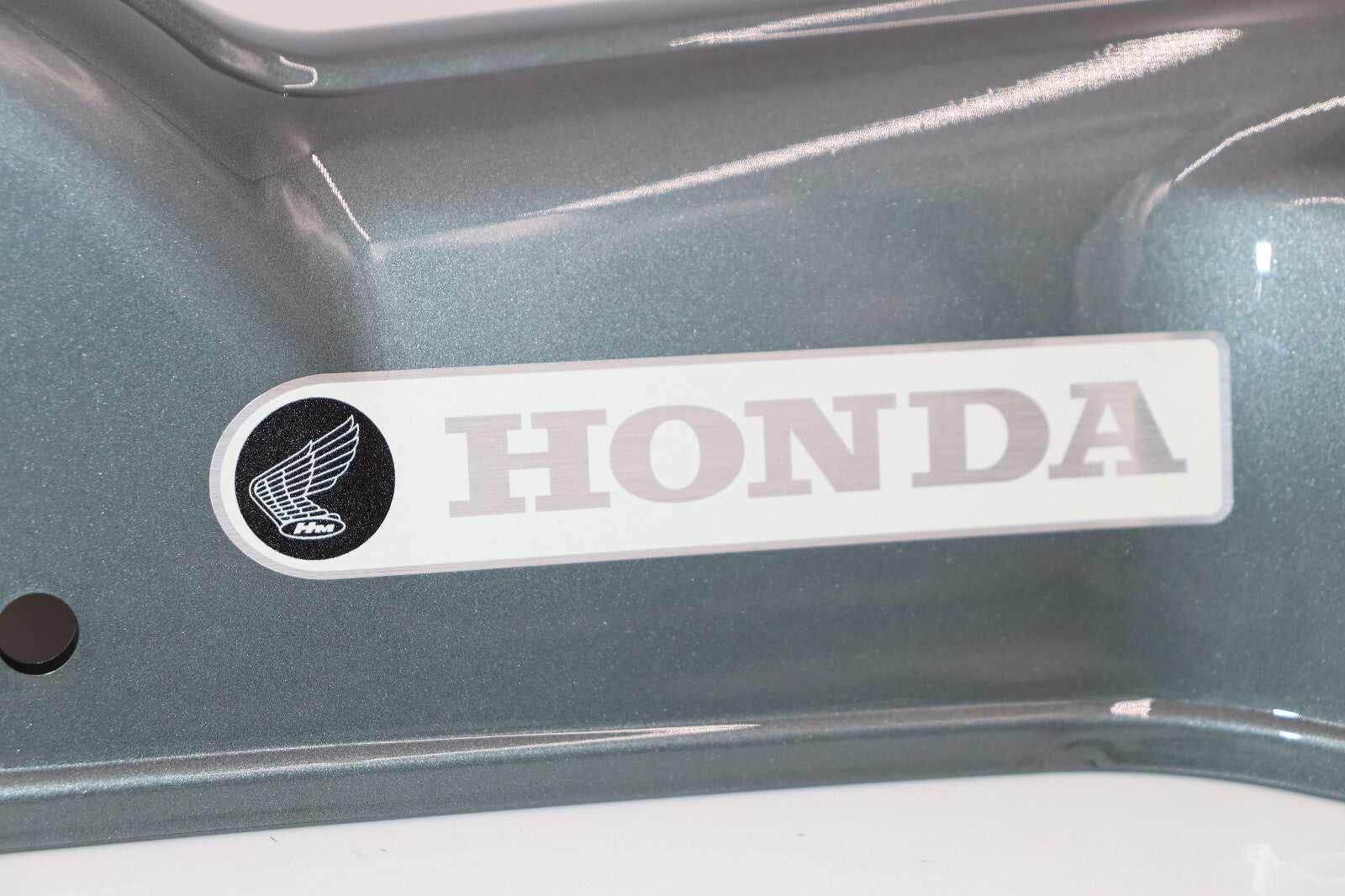 Honda CT90 K2 Down Tube Frame Cover With WHITE Decals Installed NEW
