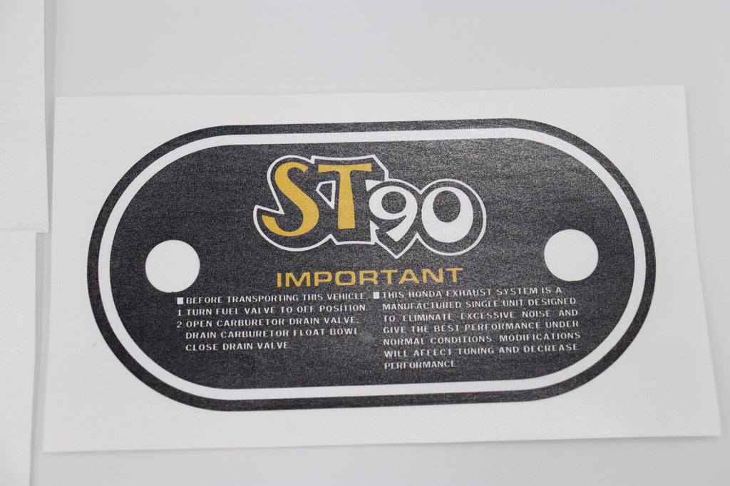 Honda ST90 K0 Frame & Air Cleaner Decal Set 1973 Honda ST90