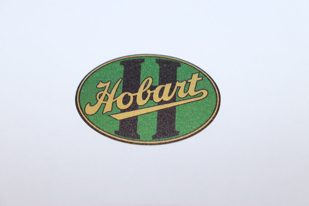 Vintage Hobart Decal On GOLD Film. Antique Hobart Coffeee Grinder Decal