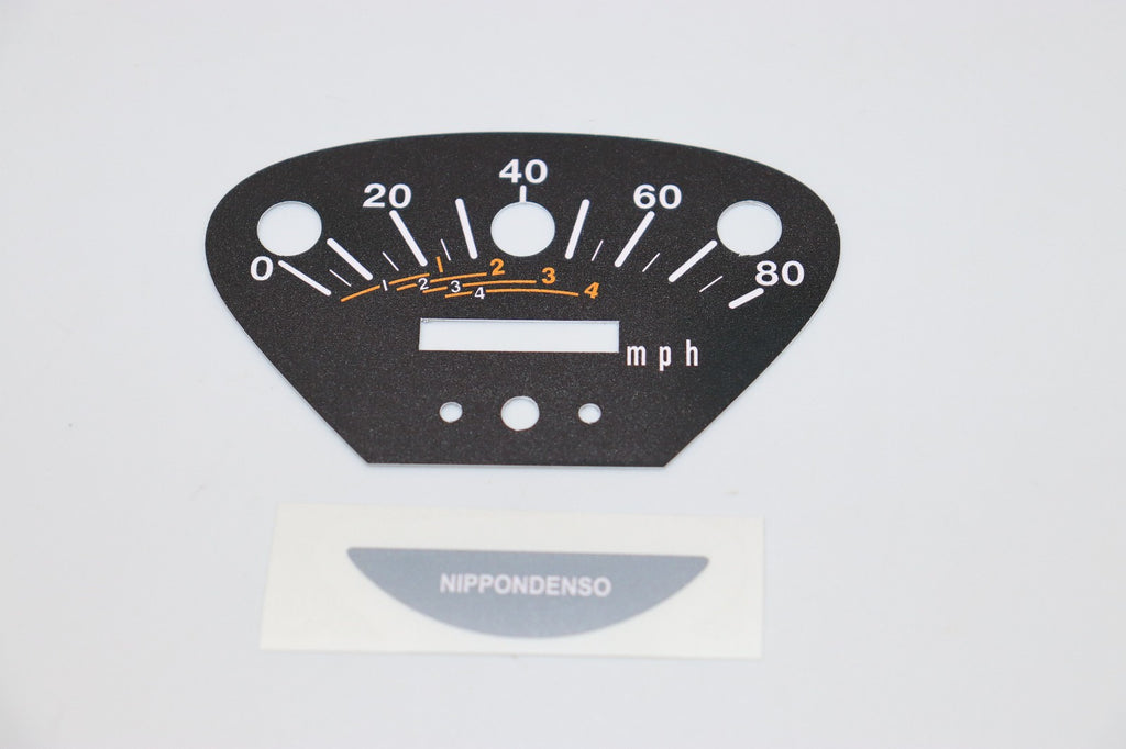 1969 Honda CT90 K1 Speedometer Decal Nippondenso On Aluminum Plate