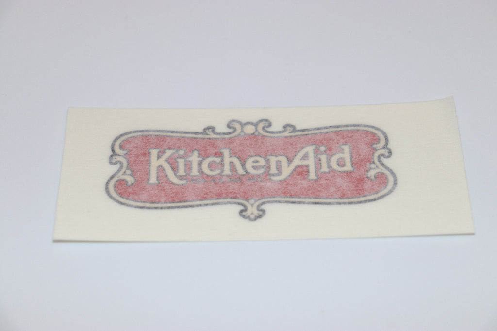 Vintage KitchenAid Decal On GOLD Film. Antique Hobart Decal