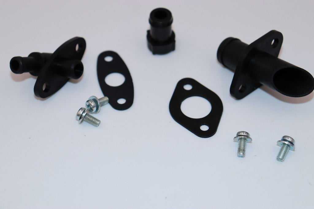 1979 Honda C90 Air Filter Breather Fitting SET w/ Gaskets and OEM Screws