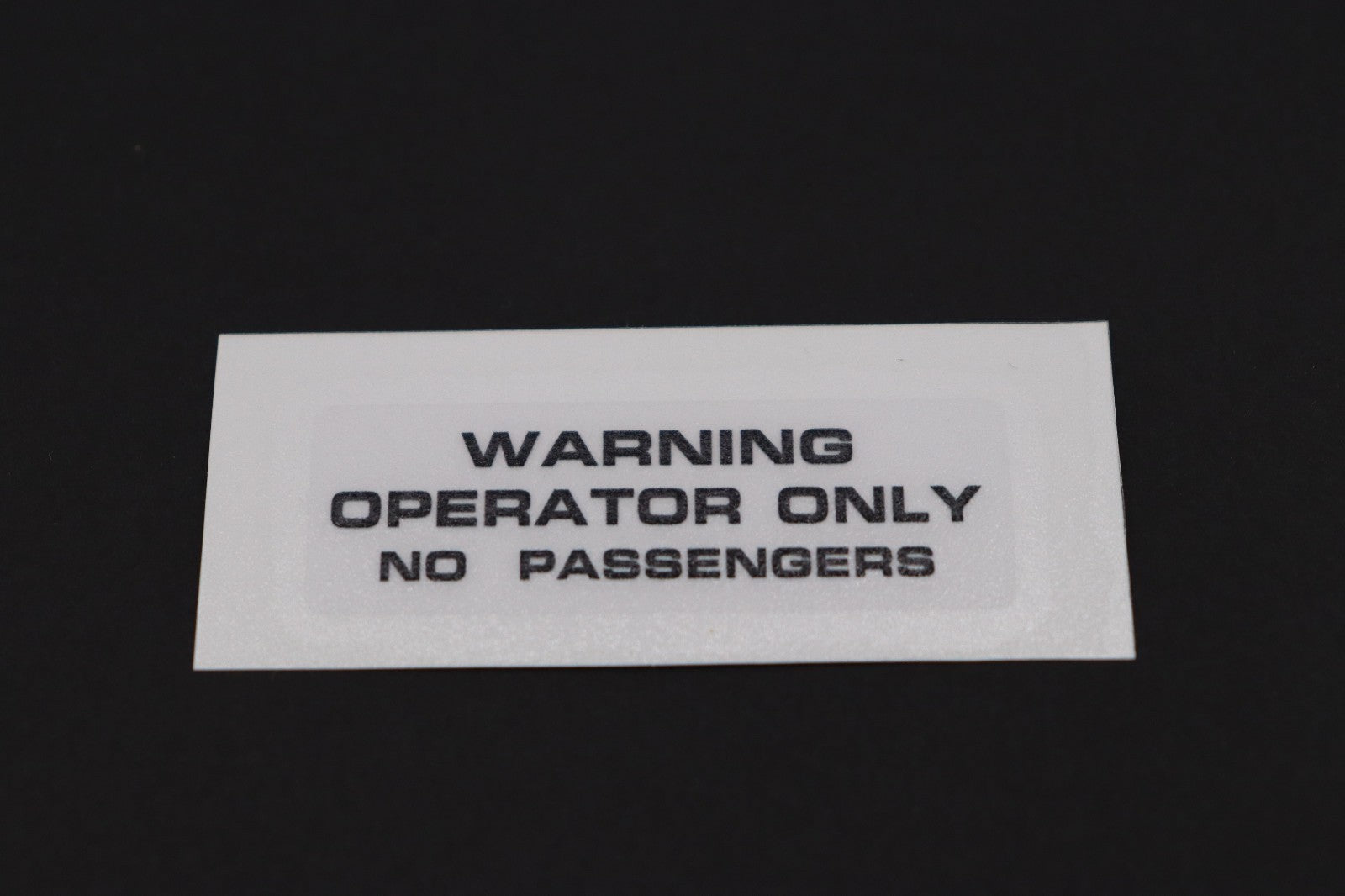 Honda Operator Only Decal LABEL Z50 Z50R XL75 XL80 XR75 BLACK