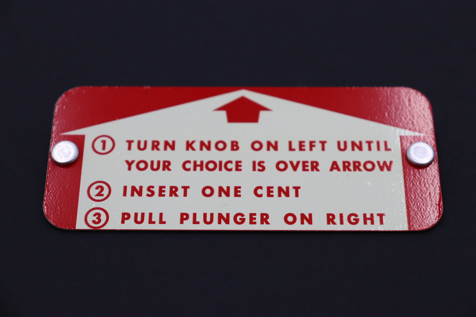Vintage Select-O-Vend 1 cent vending machine Decals