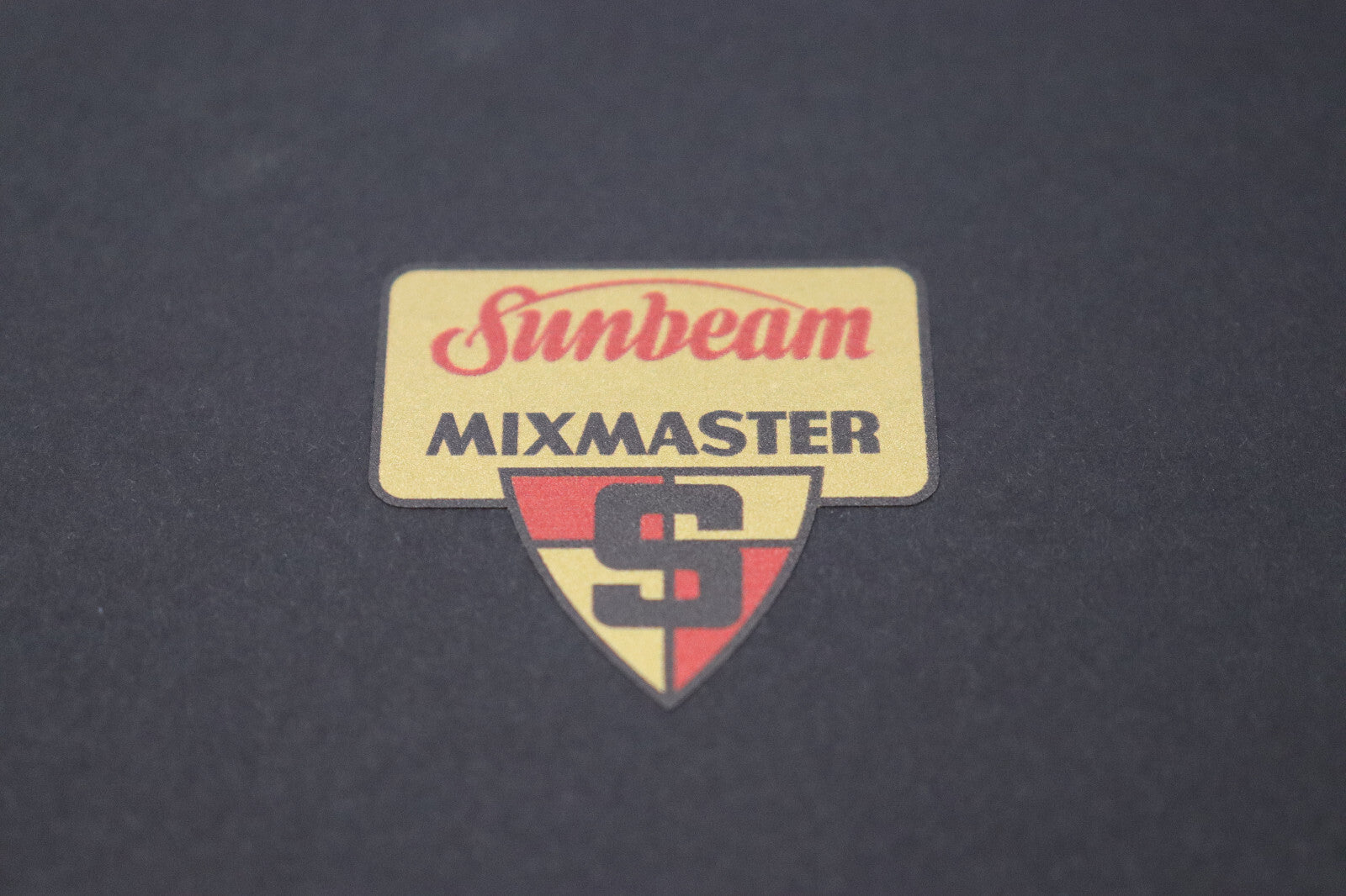 Vintage SunBeam Mixmaster Restoration Decal Automatic