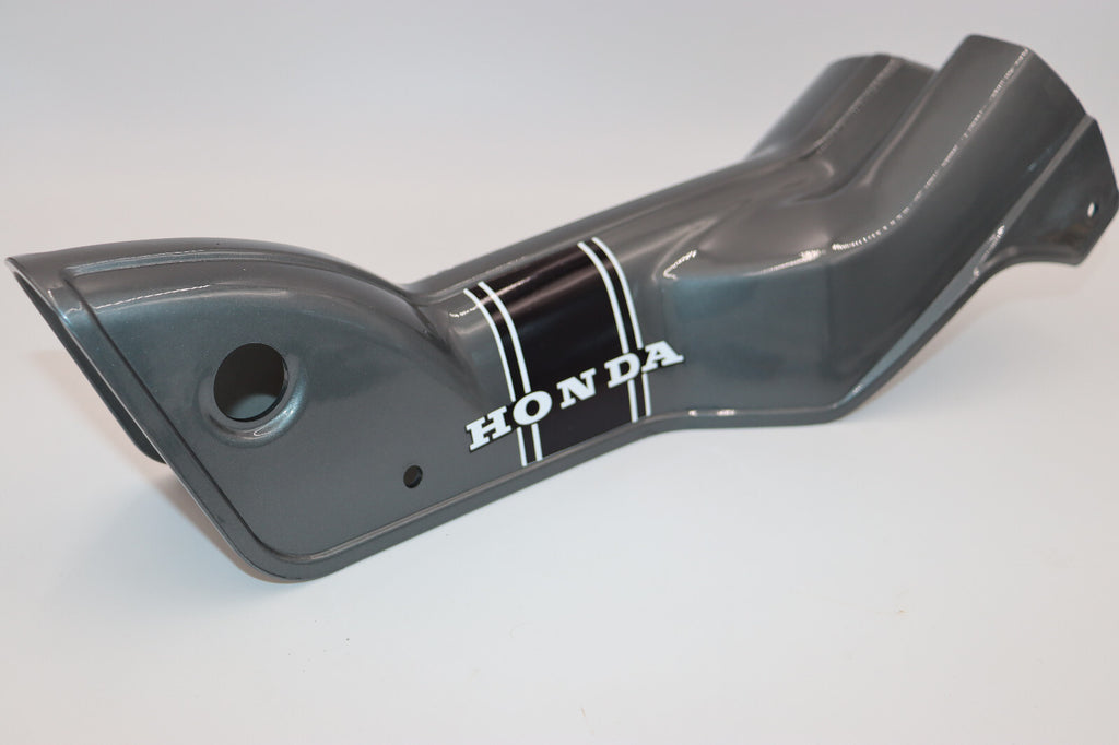 HONDA CT90 1972-1973 DOWN TUBE COVER w/ Decal Installed Dark Gray OEM Matched