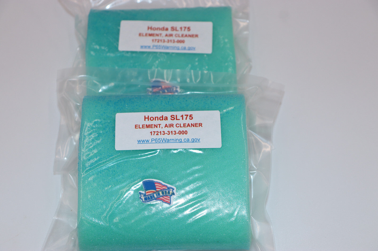 1972 Honda SL175 K1 Air Filter Element NEW PAIR 17213-313-000 Pre-Oiled