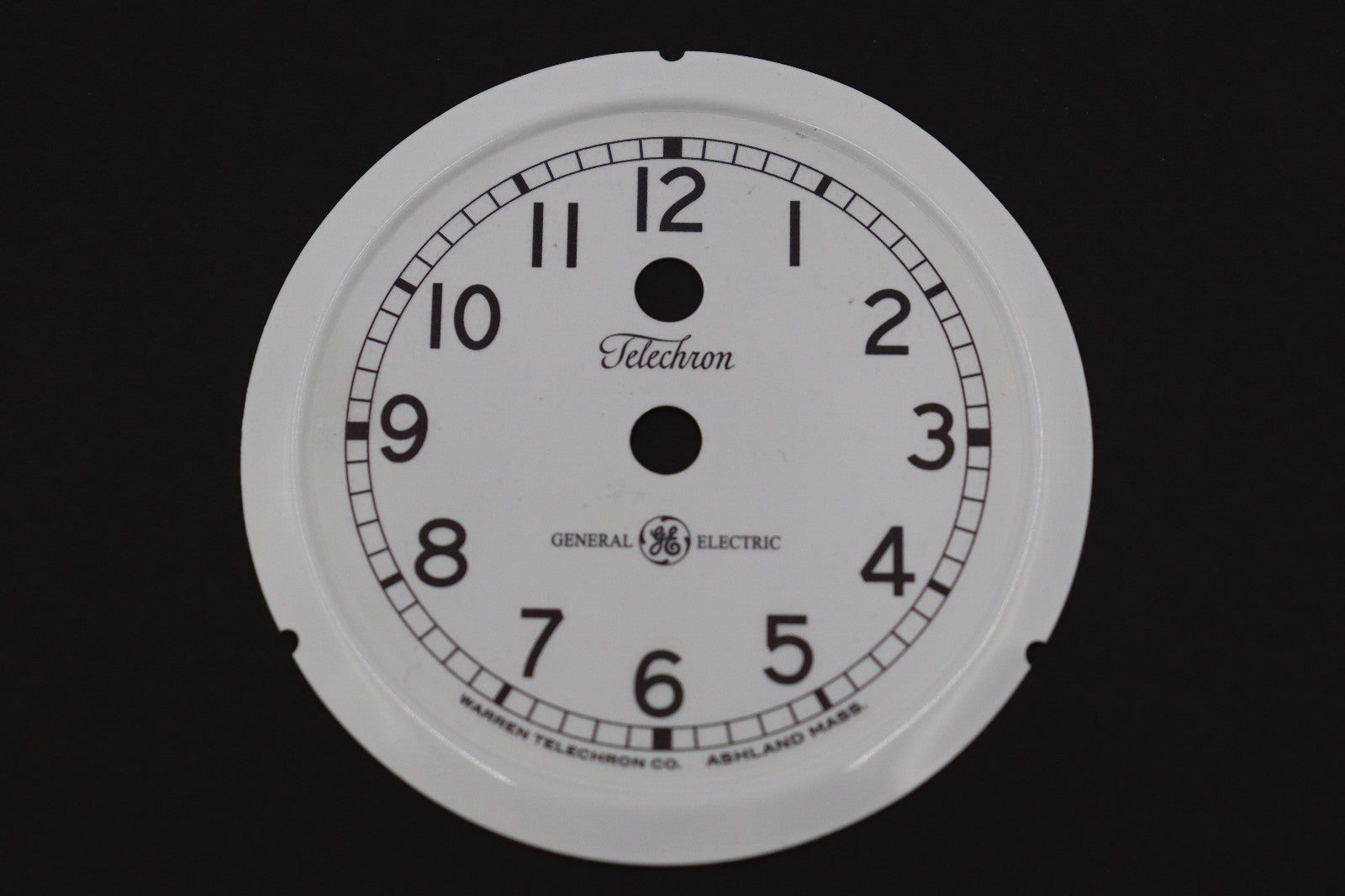 Antique TELECHRON GE Monitor Top Refrigerator Clock Face Decal (Decal Only)