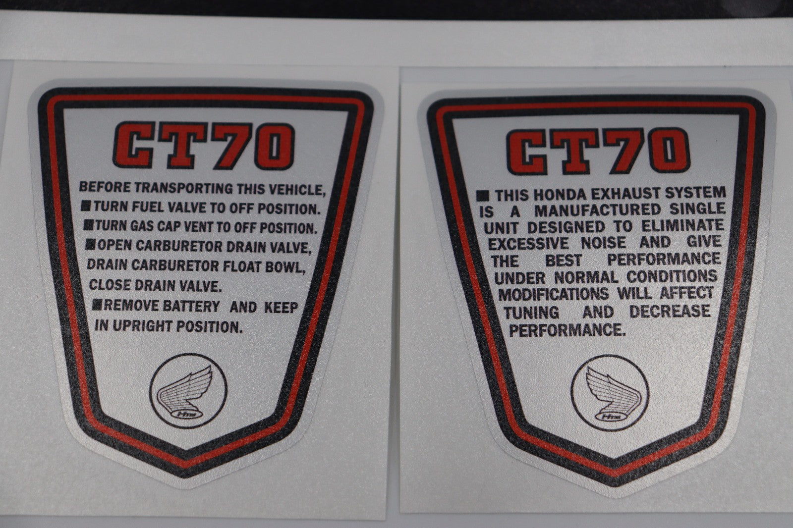 1979 Honda CT70 Decal Set