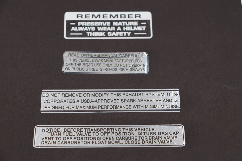 HONDA Z50 DECAL SET K2 CHROME REPRO Z50A