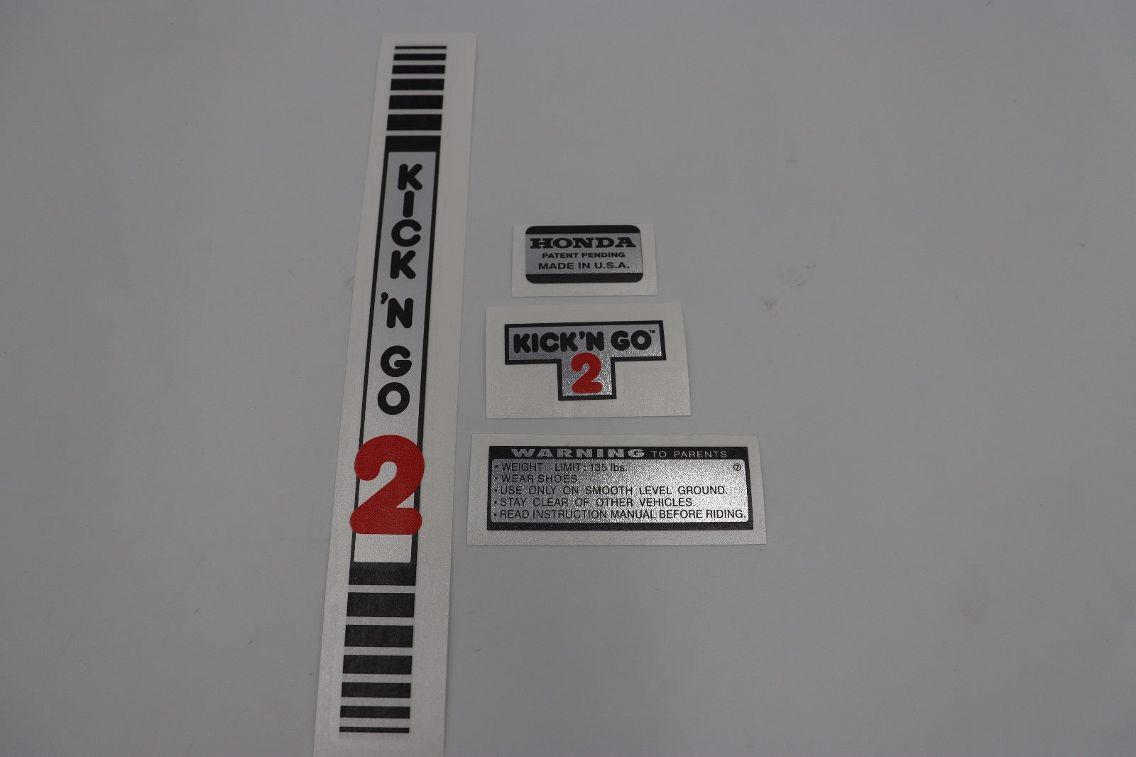 Honda Kick n Go 2 Decal Set RED