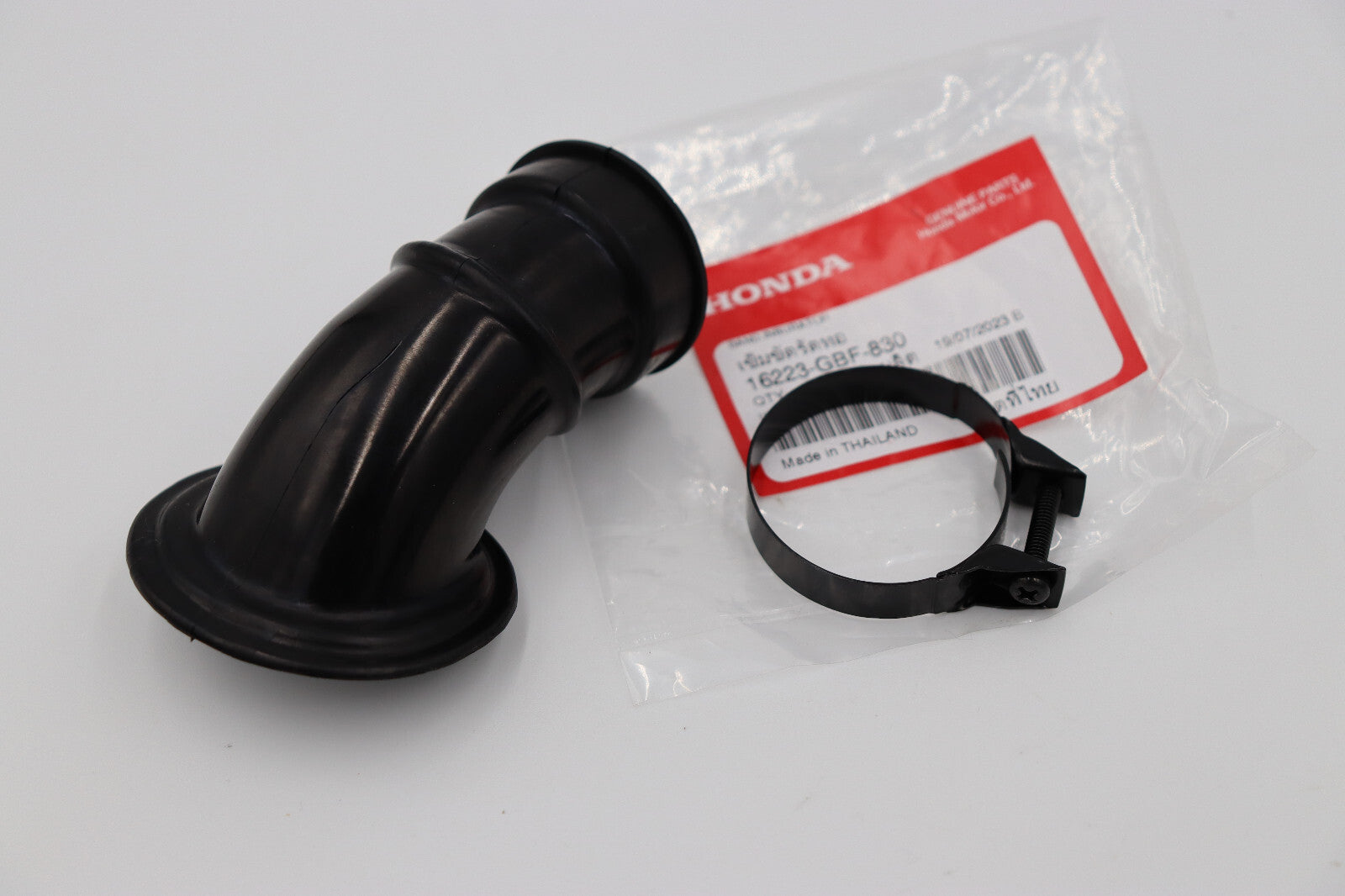 1973 Honda ST90 K0 Carburetor Intake Boot & OEM Honda Clamp 16223-GBF-830