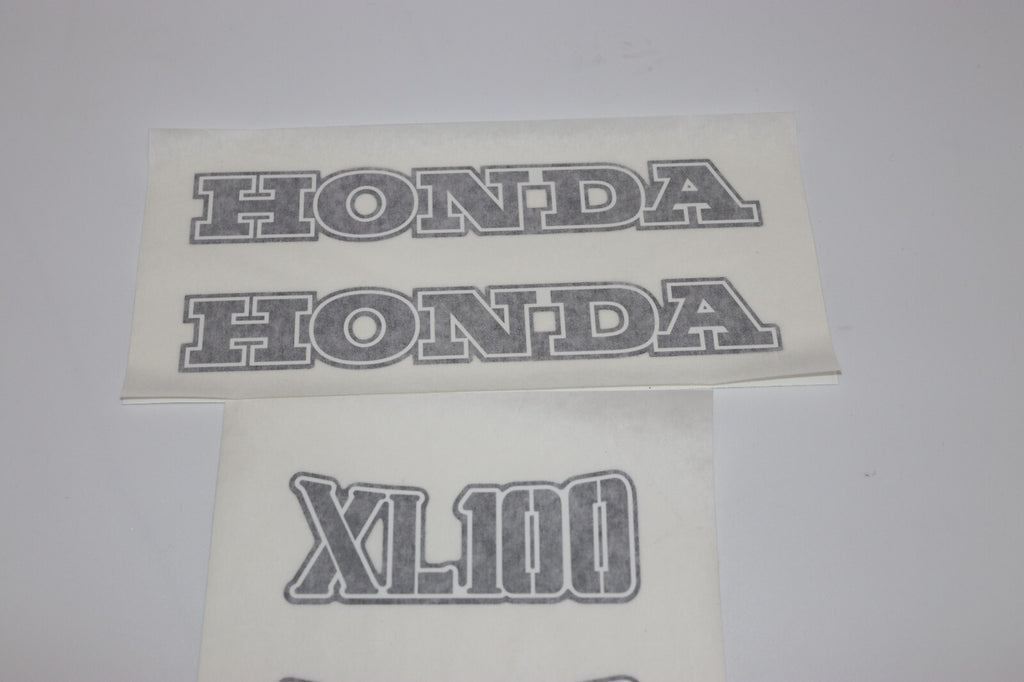 1974 Honda XL100 Fuel Tank and Side Cover Decal SET