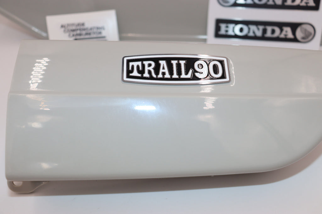 K1 1969 CT90, Trail90 Down Tube Cover & Air Filter Box With Decals